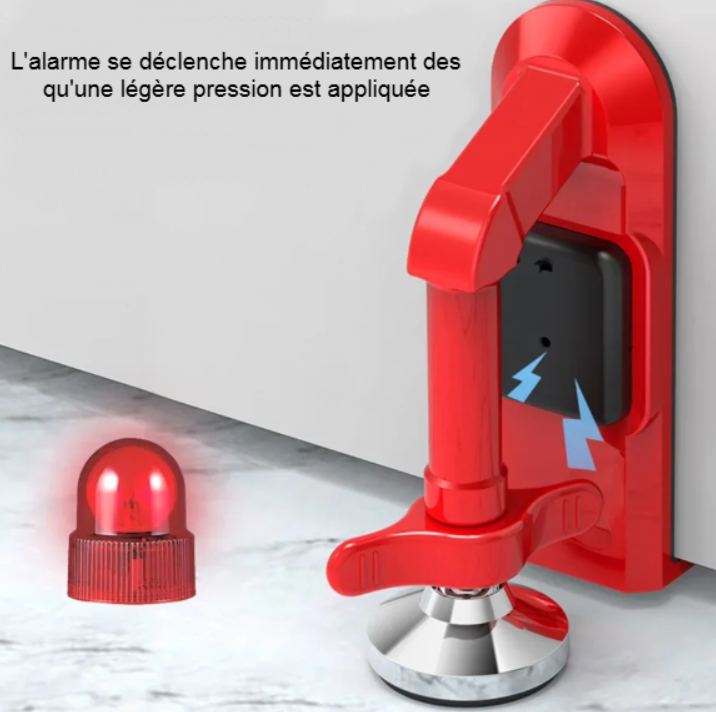 Butée de port avec alarme antivol